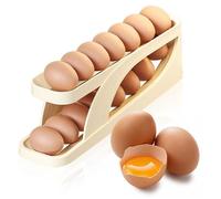 Distributeur d'œufs à roulement automatique pour réfrigérateur,récipient distributeur d'œufs à 2 niveaux,pour 12 à 14 œufs,1 pièce