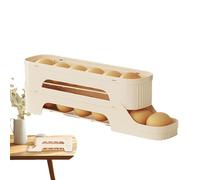 Distributeur d'œufs à roulettes - Plastique polypropylène - 35,6 cm - Support d'alimentation par gravité - Glissière automatique - Porte de réfrigérateur - Rangement - Comptoir de cuisine