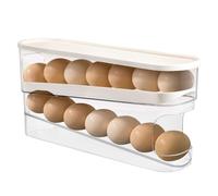 Distributeur D'œUfs Pour RéFrigéRateur 2 Couches Tiroir à œUfs Pour RéFrigéRateur Plateau à œUfs Pour RéFrigéRateur AntidéRapant Boite Oeufs Plastique Porte-œUfs Peut Contenir 14 œUfs (1)