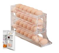 Distributeur d'œufs pour réfrigérateur - Coquetier à 4 couches avec roulement automatique | Organisation moderne, gain de place pour cuisine, salle à manger, réfrigérateur, étagère multifonction