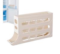 Distributeur d'œufs roulants - Organisateur d'œufs coulissants, Conteneur de stockage d'œufs à 4 couches | Design ventilé Porte-œufs Roulant Automatique pour Dessus de table, Usage domestique