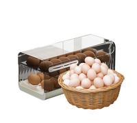 Distributeur d'œufs - Support d'œufs transparent - Système coulissant automatique par gravité - Organiseur de réfrigérateur compact - Construction robuste de qualité alimentaire - Pour la disposition