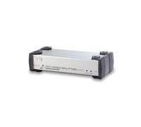 Séparateur DVI/audio 2 ports - DVI - 2x DVI-I - 1920 x 1200 pixels - Noir - Argent - Métal - Full HD