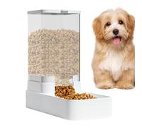 Distributeur Eau Chat Automatique, Distributeur Croquettes Chat Automatique, 3.8L à l'épreuve des fuites Automatique Chat Bol d'eau détachable Chat Station d'alimentation, Mangeoire Automatique