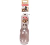 Distributeur Eau Chat - Distributeur Eau - Distributeur Portable Takor Taupe - 460ML + 100ML - avec Distributeur pour friandises - Équipé d'une Boucle Pratique et d'un Mousqueton