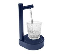 Distributeur eau, fontaine froide, base de support, pompe bouteille eau, charge USB bouteille universelle, camping, école, bureau, extérieur (bleu foncé)