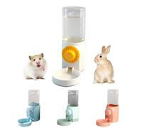 Distributeur Eau Lapin,500ML Distributeur Eau Cochon d'Inde,Suspendue Abreuvoir Automatique,pour Lapin Chinchilla Cochon d'Inde Hérisson Furet (Blanc)