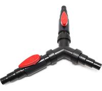 Distributeur en Y Vanne d’arrêt 25 / 32 / 38 mm Raccord nervuré étagé Connecteur
