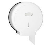 Distributeur Essuie Mains Mural,Distributeur d'essuie-Mains,Distributeurs Papier Essuie Main,Porte-Rouleau de Papier Toilette Mural Rond Distributeurs de Papier Toilette étanche en Plastique(Blanche)