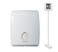 Distributeur essuie-mains pliés en C Aquarius ABS blanc