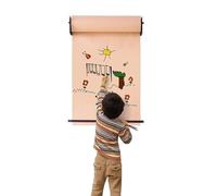 Distributeur et coupe-papier mural en papier kraft, poignée amovible ou rétractable, pour listes de tâches, dessin, prise de notes, illustrations et inspiration créative.(127cm)