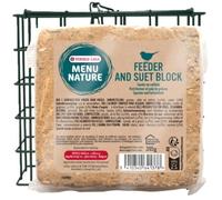 Distributeur et friandise - VERSELE LAGA - Menu nature - Feeder and suet block - Pain de graisse - 395 g
