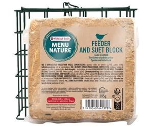 Distributeur et friandise - VERSELE LAGA - Menu nature - Feeder and suet block - Pain de graisse - 395 g