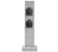 Distributeur extérieur 4 boîtes de prises dalimentation en pierre Piliers dalimentation dalimentation de jardin pour poteaux de jardin