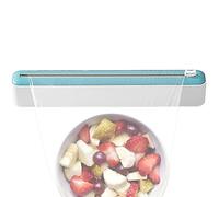 Distributeur Film Alimentaire, Derouleur Film Alimentaire Magnétique avec Coupe, Dévidoir Film Alimentaire pour Aluminium Alimentaire, Rangement Papier Alu Et Film Alimentaire