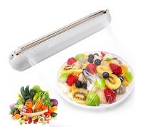 Distributeur Film Etirable Alimentaire,Distributeur Film Alimentaire Magnétique,38x7x7cm Ventouse Distributeur Film Alimentaire avec Coupe-Glissière,Derouleur Film Alimentaire,pour Cuisine à Domicile