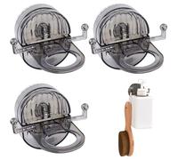 Distributeur Gel Douche, Distributeur Gel Douche Mural, Dispenser Lessive Liquide pour Les Ventouses, Dispenser Shampoing Convient pour Suspendre Les Gels Douche, Les Shampooings, 3 pièces