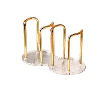 Distributeur Gobelet Cafe Coffee Cups Dispenser Rack with Bamboo Base Beverage Drinking Paper Cup Holder for Party Office Home Kitchen(Gold-B)