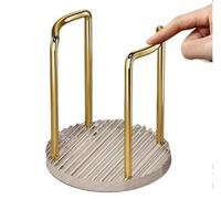 Distributeur Gobelet Cafe Coffee Cups Dispenser Rack with Bamboo Base Beverage Drinking Paper Cup Holder for Party Office Home Kitchen(Gold-A)