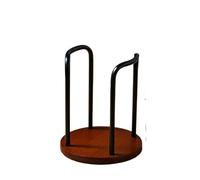Distributeur Gobelet Cafe Coffee Cups Rack with Bamboo Base Disposable Beverage Drinking Paper Cup Holder for Party Office Home Kitchen(Black-C)