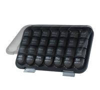 Distributeur hebdomadaire de médicaments avec joint en silicone robuste en polypropylène pour patients âgés chroniques de grande capacité