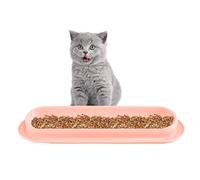 Distributeur incliné Long 15° pour Animaux - Plat Alimentaire Eau Nourriture Chat Chien | Gamelle biface Stable antichute, Entonnoir Ergonomique nettoyable Facilement Convenant aux Repas journaliers