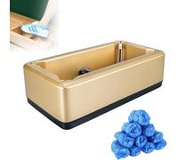 Distributeur Intelligent De Couvre-Chaussures, Distributeur Automatique De Couvre-Chaussures Jetables avec 200 Surchaussures en Plastique Jetables, Couvre-Chaussures Portable pour La Ma, Gold