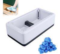 Distributeur Intelligent De Couvre-Chaussures, Distributeur Automatique De Couvre-Chaussures Jetables avec 200 Surchaussures en Plastique Jetables, Couvre-Chaussures Portable pour La Ma, White