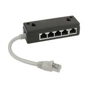 Distributeur ISDN - INLINE - 5x RJ45 Bu - 15cm Câble - Avec résistances de pull-up