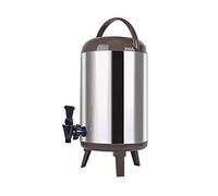 Distributeur Isotherme Chaud et Froid avec Robinet, 8L/10L/12L, Fontaine Isotherme Distributeurs d'eau Chaude Thermos Thé Bureau pour vin Chaud Thé Café Soupe au Lait, Acier Inoxydable