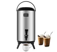 Distributeur isotherme de boissons chaudes de 12 L, bouteille en acier inoxydable pour garder les boissons chaudes pendant 12 heures et froides pendant 12 heures, théière thermique, distributeur de
