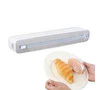 Distributeur magnétique de papier aluminium - Boîte de distribution rechargeable et antidérapante pour gaine film - Distributeur pour film aluminium organiseur | pour Cuisine Maison Réfrigérateur Plac