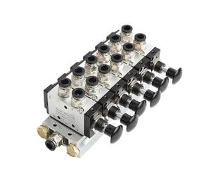 Distributeur manuel 4R210-08 2F-10F à 2 voies et 5 positions avec interrupteur tirette poussoir for distributeur combiné(8 in 6 Out)