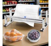 Distributeur manuel de film étirable avec coupe-glissière - Idéal pour entrepôts et supermarchés, s'adapte aux tubes en papier de 76 mm, longueur réglable de 28 à 100 cm