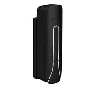 Distributeur manuel de liquide/savon gel, 400 ml, pour les mains, montage mural, sans perçage, support mural, plastique ABS (noir)