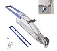 Distributeur manuel de ruban à joints extensible pour plaques de plâtre, d'une capacité de 2,5 L, avec applicateur d'enduit, longueur réglable, idéal pour la finition et le rebouchage