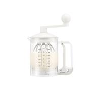 Bodum Pancake Mélangeur et Distributeur de Pâte à Crêpes BISTRO Blanc - Mesure Intégrée - Versement Facile, Durable - Plastique sans BPA - Compatible Lave-Vaisselle