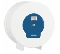 Generique Distributeur de papier hygiénique ROSSIGNOL – 400 m – métal blanc époxy Ø 29 cm