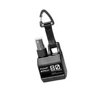 Distributeur multifonction transportable de 80 ml - Fonction aérosol - Anti-fuite - Clip sécurisé pour randonnée, camping, extérieur