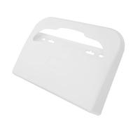 Distributeur Mural de Couvercles de Toilette, Boîte Blanche ABS | Design Arqué à Ouverture Basse, Bords Lisses, Rangement Haute Capacité, pour Murs de Salle