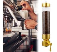 Distributeur Mural De Grains De Café, Conteneur De Stockage Rond Commercial Pour Grains De Café, Présentoir De Grande Capacité Pour Cafés, Salons De Thé Et Bars(Gold,2 Pack)