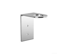 Distributeur mural de salle de bain en acier inoxydable pour bouteilles de savon et de shampooing, solution de rangement peu encombrante avec support solide (1 trou A)