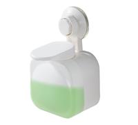 Distributeur mural de savon - Chambre de shampoing liquide rechargeable, distributeur de savon à ventouse créative de 6,3 x 3,35 x 2,56 pouces, pompe de support de bouteille sans perçage, pompe de dis