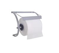 Distributeur mural industriel Tecnokit avec bobine 500 feuilles incluse, acier peint aluminium, porte-bobine robuste 29 cm, installation rapide 38x35x18h