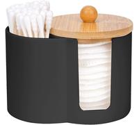 Distributeur noir en plastique pour cotons et accessoires Vendos85