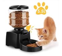 Distributeur Nourriture Automatique Pour Animaux, Distributeur Croquette Pour Chat Et Chien De 3 Repas Avec Messages Vocal 5.5l Scb41