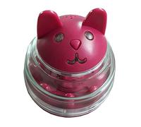 Distributeur Nourriture,Tumbler Jouets Pour Chats Et Chiens,Automatique Leak Food Ball,Quatre Sons, RéDuire L'Ennui, DéVelopper L'Intelligence, Facile à Nettoyer/rouge / 9.4×13.5cm