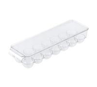 Distributeur Oeuf, Organisateur d'œufs Frigo, Support de Rangement pour d'œufs, Distributeur d'œufs, Peut Contenir 14 d'œufs Frais, Boîte de Rangement pour Réfrigérateur, Bac à Oeufs Peu Encombrant