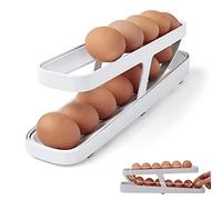 Distributeur Oeuf, Porte œufs, Porte œufs Roulant Automatique, Rangement Oeuf, Distributeur D'œufs à 2 étages, Frigo Range Oeuf Distributeur, Boîte À Œufs De Rangement, Pour Le Rangement Des œufs