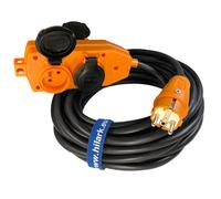 Distributeur orange / multiple et connecteur 1-50 m